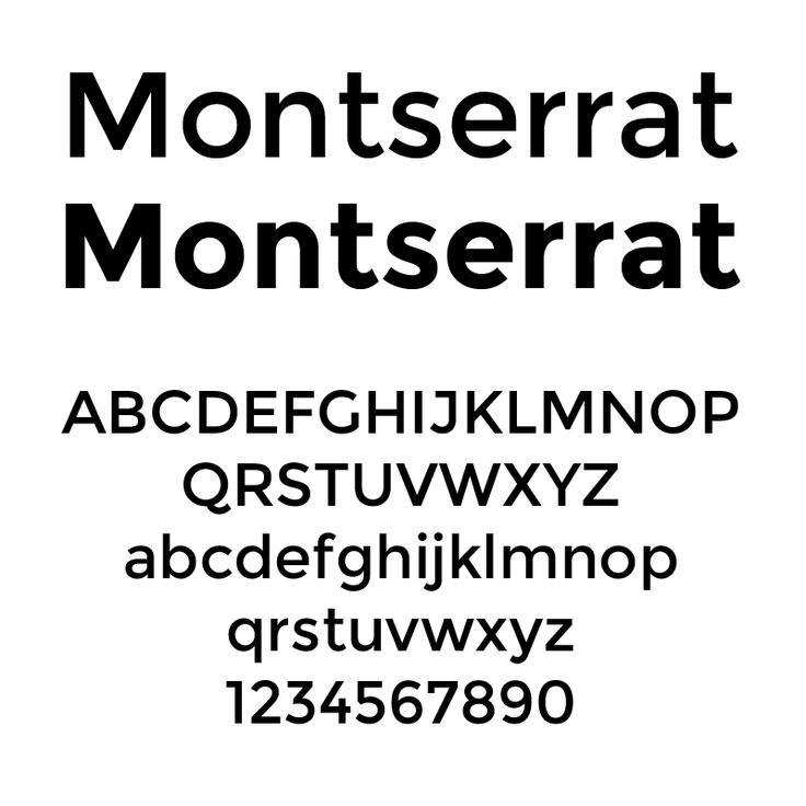 Montserrat Font 1