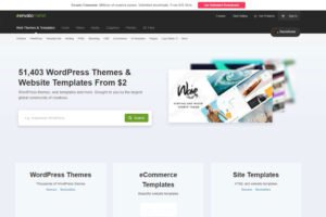 A screenshot of ThemeForest webpage