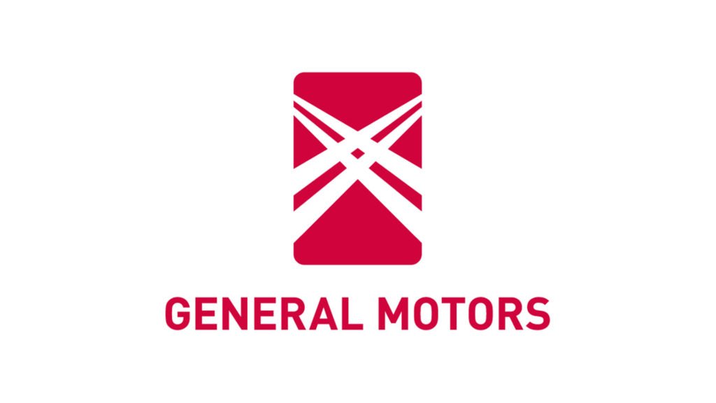 General Motors text with a new designed logo