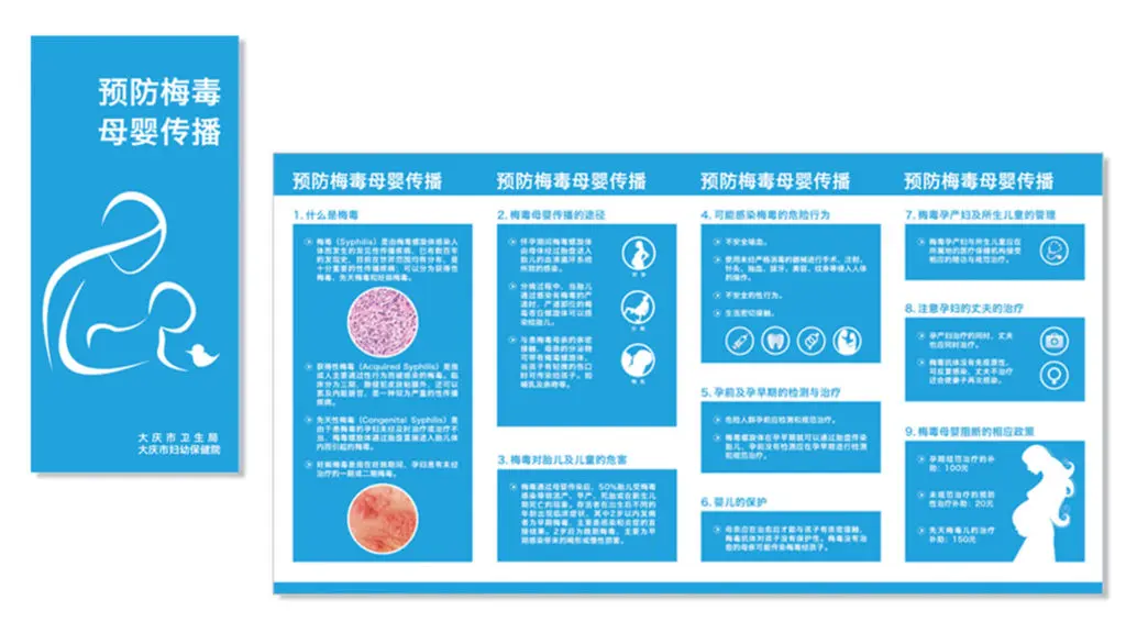 Blue brochures