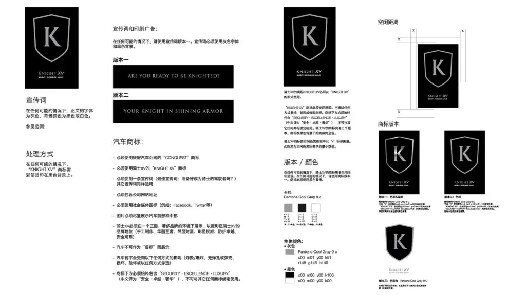 Knight XV guideline content